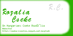 rozalia cseke business card